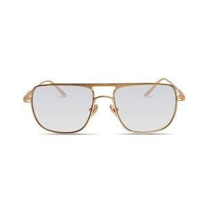 Elisa Johnson Jane Gold Metal Sunglasses w Case